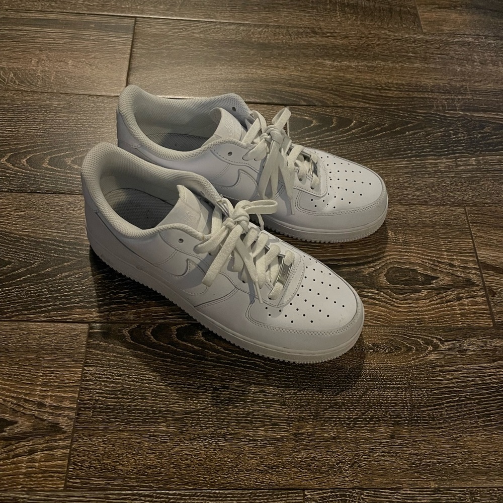 Nike air force ones, white size 10
